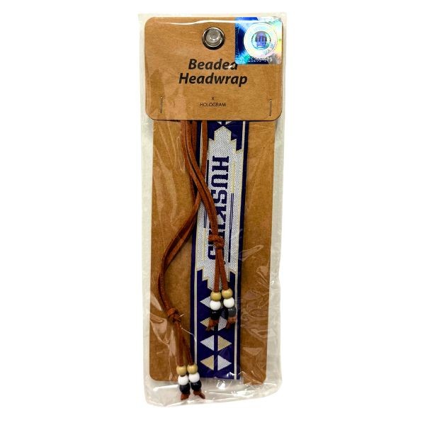 Team Fashion - Washington Huskies - Beaded Headwraps - Leather - 6 For $15.00 - Washington Huskies