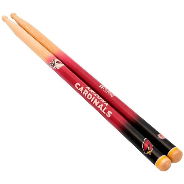 Arizona Cardinals Gear - Pair Of Regulation 16" Drumsticks - Retail Peggable Packaging - Woodrow Guitar Products - 6 Pair For $30.00 - Wholesale Arizona Cardinals Products 2