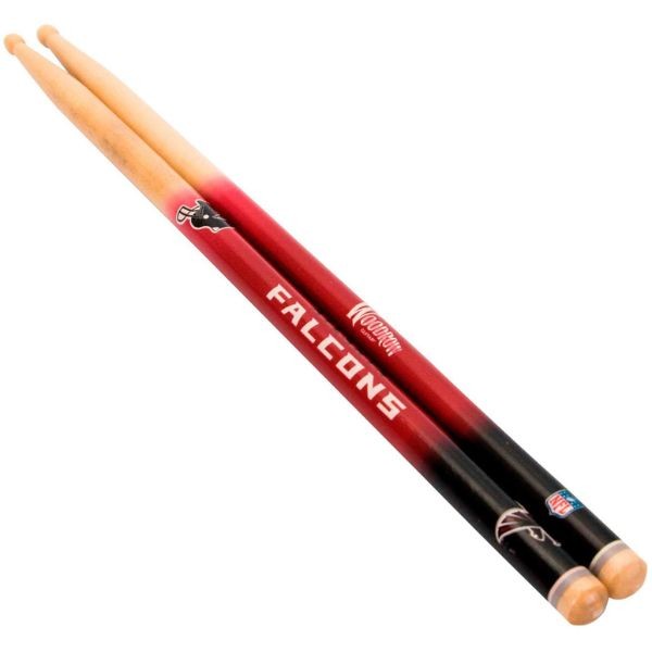 Atlanta Falcons Gear - Pair Of Regulation 16" Drumsticks - Retail Peggable Packaging - Woodrow Guitar Products - 6 Pair For $30.00 - Wholesale Atlanta Falcons Products - Wholesale Football Gear