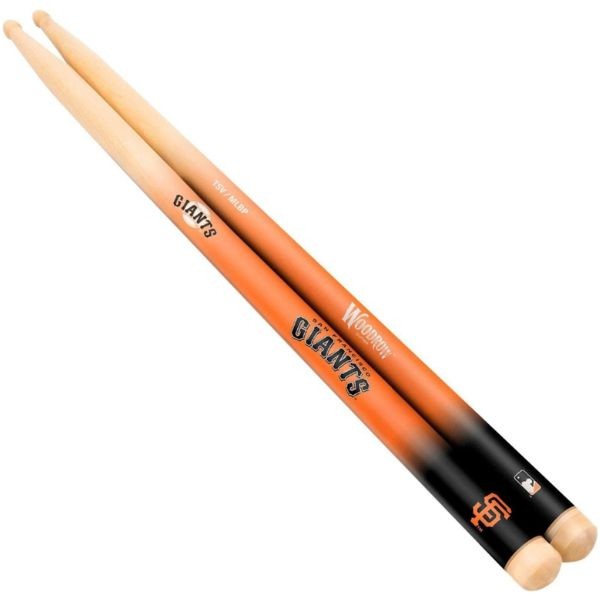 San Francisco Giants Gear - Pair Of Regulation 16" Drumsticks - Retail Peggable Packaging - Woodrow Guitar Products - 6 Pair For $30.00 - Wholesale San Francisco Giants Products - Giants Merchandise