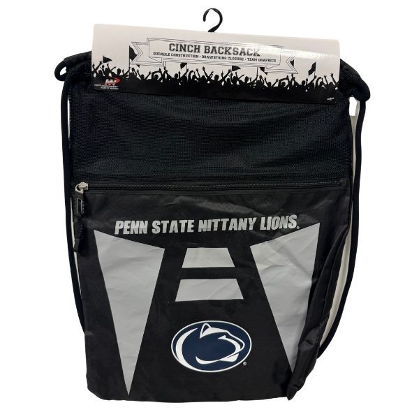 Penn State BackSacks - TEAM TECH STYLE - 20"x15" Heavy Nylon Construction - Zippered Front Pocket - 6 For $30.00 - Penn State