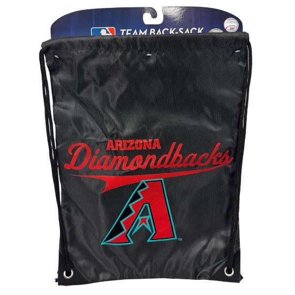 Arizona Diamondbacks Cinch BackSacks - TEAM SPIRIT Style - 17"x13" Heavy Nylon Construction - Nylon Braided Straps - 6 For $30.00 - Wholesale Arizona DBacks Products - DBacks Merchandise 2