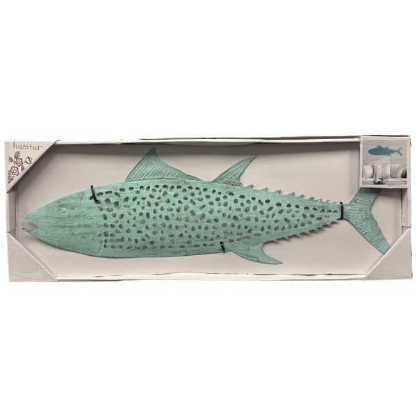 Habitat Metal Wall Art - #WA2812 - 30"x9" - Modern Living - The Art Of Fish - 6 For $36.00