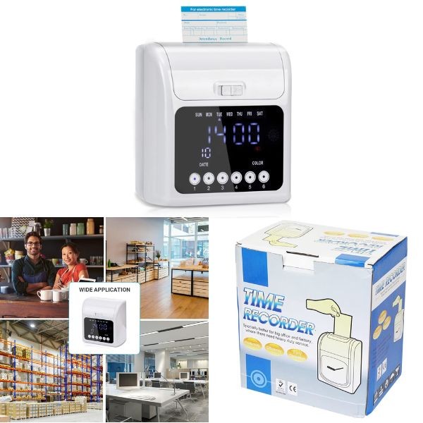 Time Clock Recorder - Pull and Stop Automatic - Red/Black Printing Options - $35.00 Each - Wholesale Mystery Merchandise - Wholesale John Deere - Wholesale Licensed Products