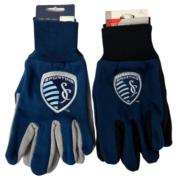 Kansas City Sporting Soccer Club Gloves - Team Grip Gloves - Styles And Colors May Vary - 12 Pair For $36.00 - Wholesale Kansas City Chiefs Product - Chiefs Merchandise