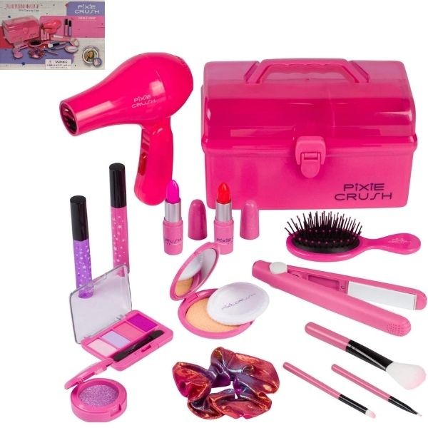 Pixie Crush PlayTime - Deluxe Pretend Make-Up Set - 15PC Set - Shatterproof Compact Mirror Included - 4 Sets For $30.00