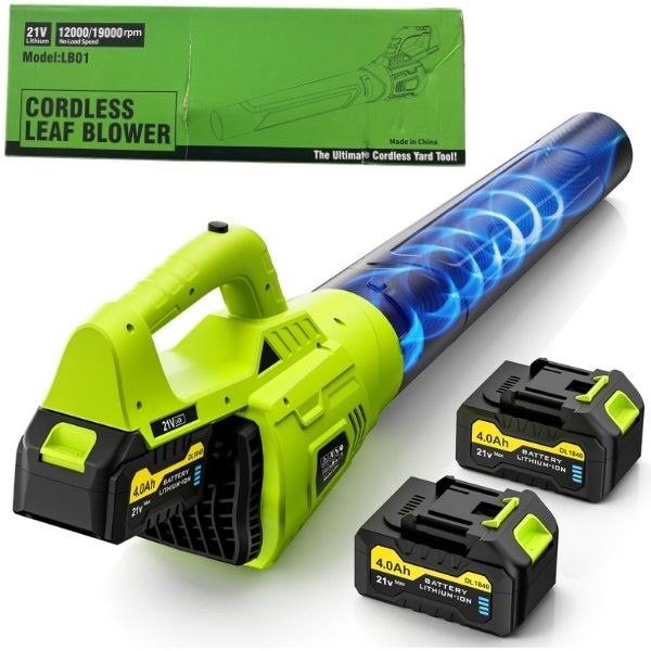 The Ultimate Cordless Leaf Blower Kit - Model #:LB01 - Colors May Vary - Two 21Volt Re-Chargeable Lithium Batteries Included - $35.00