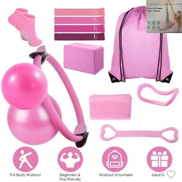 Vodfog Pilates - Premium Pilates Kits - Colors And Accessories May Vary - Premium Full Pilates Kit - 3 Kits For $30.00