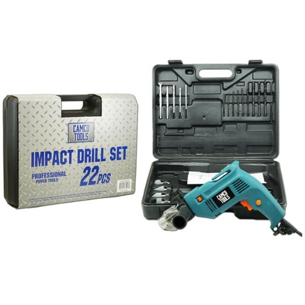 Camco Tools - #65426 - 22PC Impact Drill Set - Grinders, Bits and Heavy Locking Case Included - 2 For $36.00