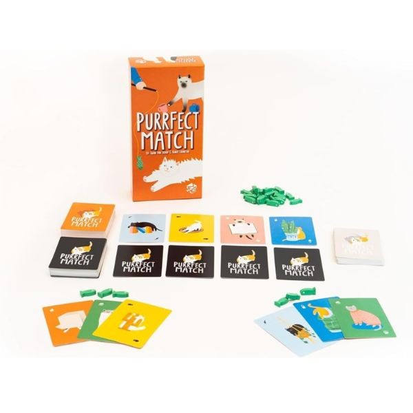 Purrfect Match - #73640 - Build Your Cat Cafe - 139 Cards Included - 2 to 4 Players - 8 For $32.00