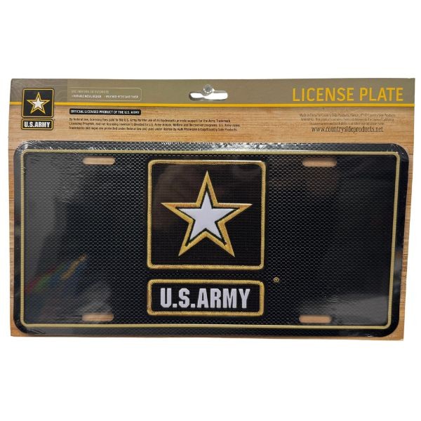 US Army License Plates - #45013 - The Army Star - Metal License Plates - Weather Resistant - 12 For $24.00
