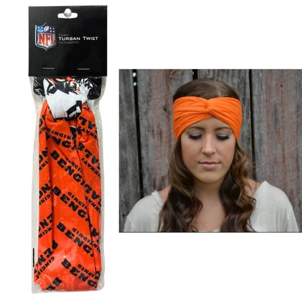 Cincinnati Bengals Fan Gear - The Team Turban Twist - Multi-Use Headband - Breathable And Stretchy - 6 For $21.00 - Wholesale Cincinnati Bengals Products - Bengals Merchandise 2