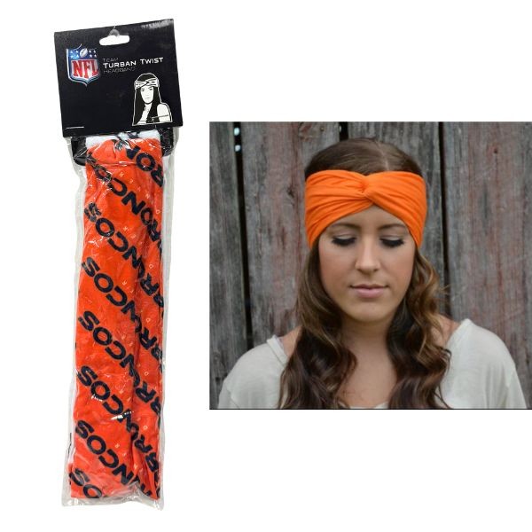 Denver Broncos Fan Gear - The Team Turban Twist - Multi-Use Headband - Breathable And Stretchy - 6 For $21.00 - Wholesale Denver Broncos Products - Denver Merchandise 2