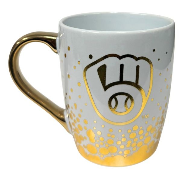 Milwaukee Brewers - The Glitz - 16OZ Ceramic Blinged Glitz Bubble Mugs - 6 For $36.00 - Wholesale Milwaukee Brewers Products - Brewers Merchandise