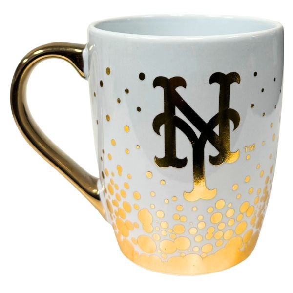 New York Mets - The Glitz - 16OZ Ceramic Blinged Glitz Bubble Mugs - 6 For $36.00 - Wholesale New York Mets Products - Mets Merchandise