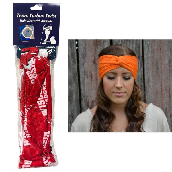Wisconsin Badgers Fan Gear - The Team Turban Twist - Multi-Use Headband - Breathable And Stretchy - 6 For $21.00 - Wisconsin Badgers