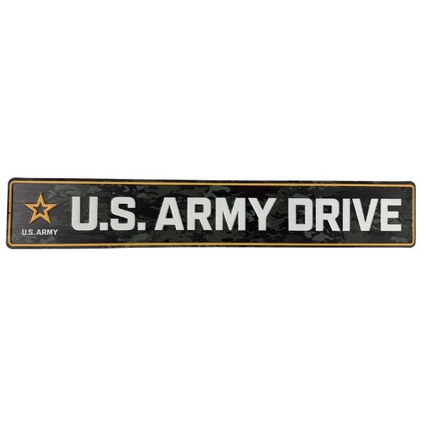Metal Street Signs - #45032 - US ARMY Drive - 36"x6" - Indoor/Outdoor Use - 4 For $30.00