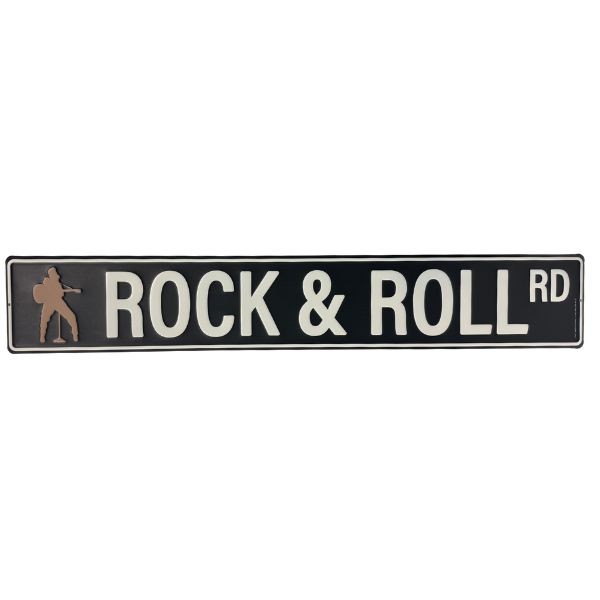 Metal Street Signs - #53025 - 28"x18" - Elvis Rock & Roll - Indoor/Outdoor Use - 4 For $30.00