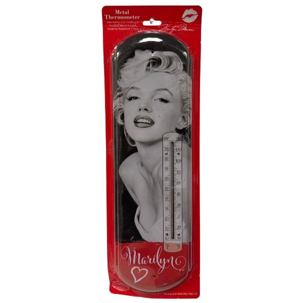 Metal Thermometer - #56013 - Marilyn The Heart - 17"x5" Indoor/Outdoor Use - 6 For $30.00