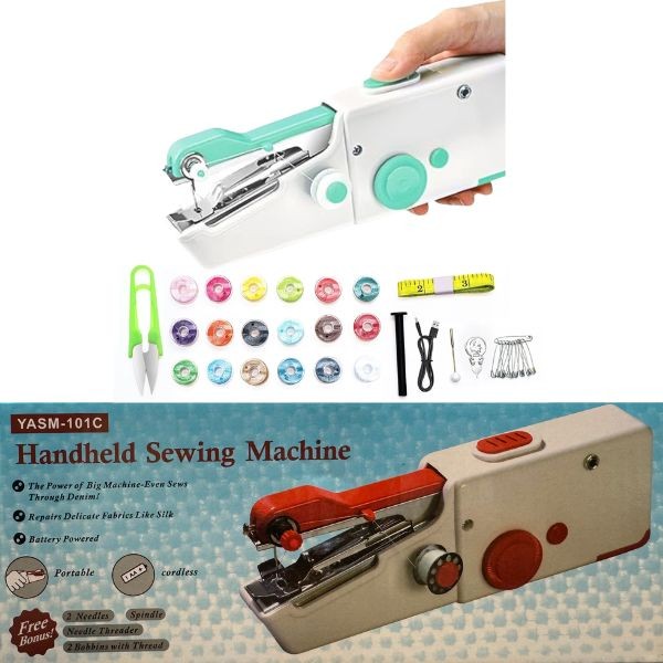 The Handy Stitch Kit - #4NDG1.CoralSeaFoam - Cordless - Thread, Needles, Tape Measure, Pins, Scissor, Bobbins and More Included - Batteries Not Included - 6 For $36.00