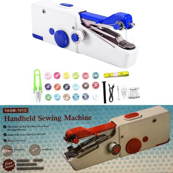 The Handy Stitch Kit - #HKBBK.RoyalBlue- Cordless - Thread, Needles, Tape Measure, Pins, Scissor, Bobbins and More Included - Batteries Not Included - 6 For $36.00