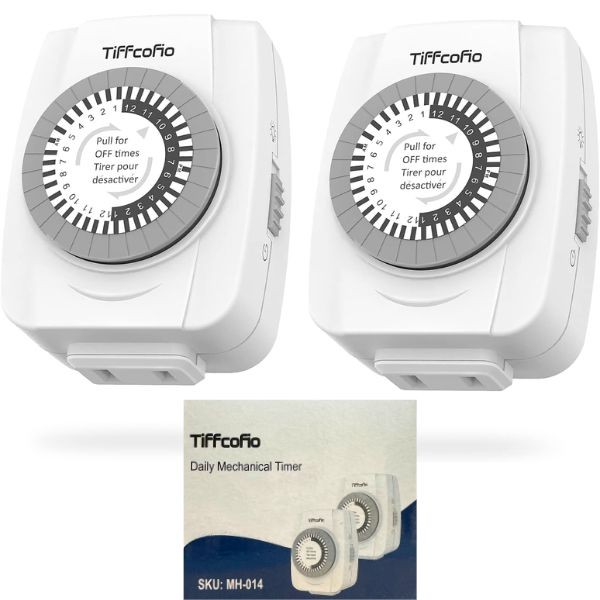 Tiffco Home - #MH-014 - 2Pack Set Mechanical Timers - Easy To Operate, Set Interval Timing - 6 Sets For $36.00