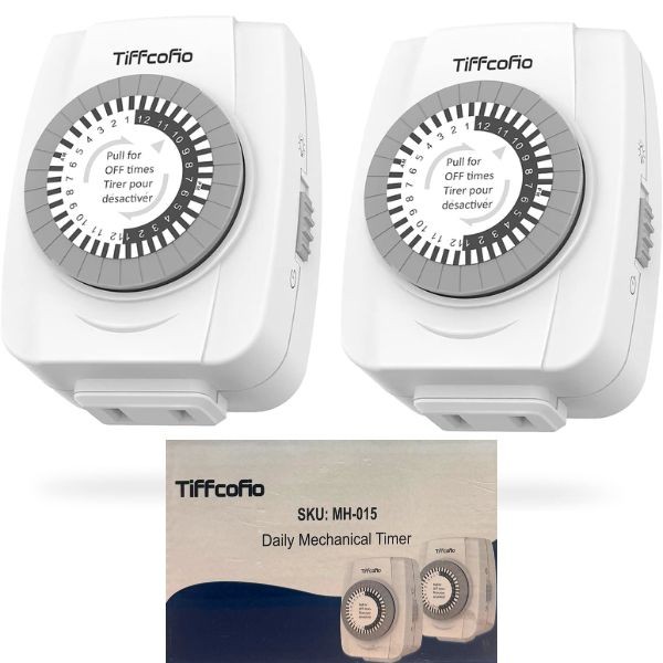 Tiffco Home - #MH-105 - 2Pack Set Mechanical Timers - Easy To Operate, Set Interval Timing - 6 Sets For $36.00