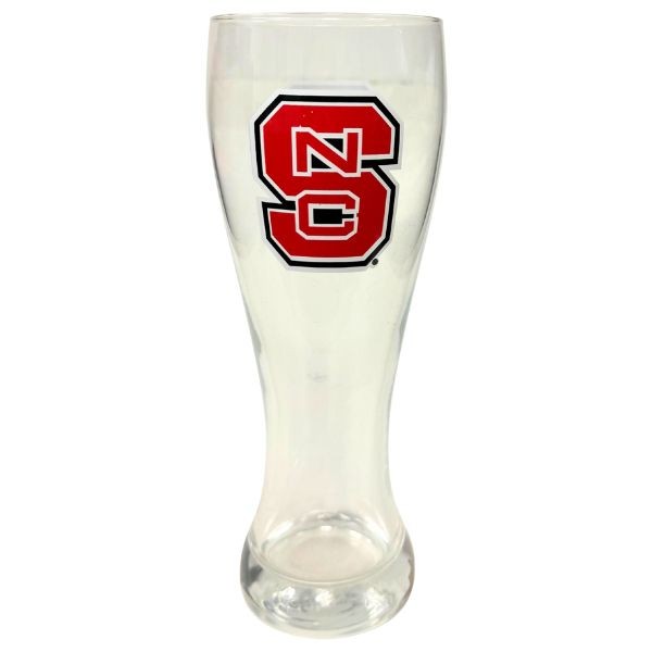 NC State Wolfpack Barware - 23OZ Clear Glass Team Logo Pilsners - Dishwasher Safe - 6 For $30.00 - NC State