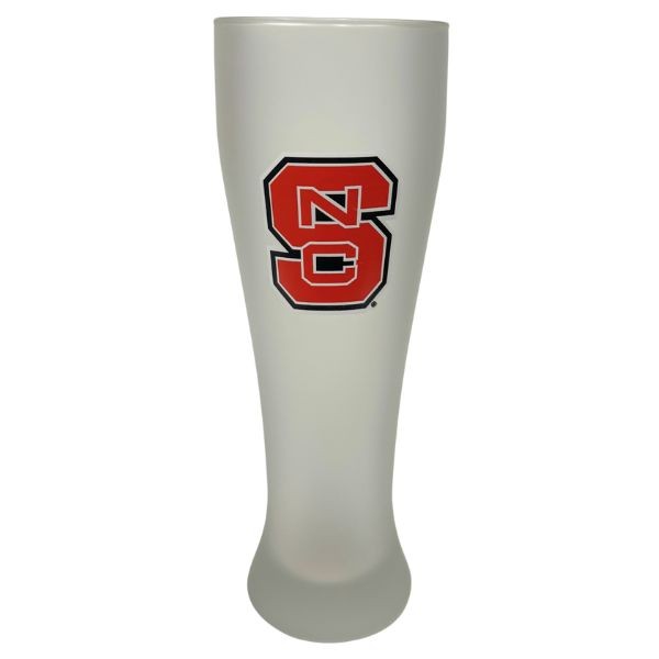 NC State Wolfpack Barware - 23OZ Frosted Glass Team Logo Pilsners - Dishwasher Safe - 6 For $30.00 - NC State