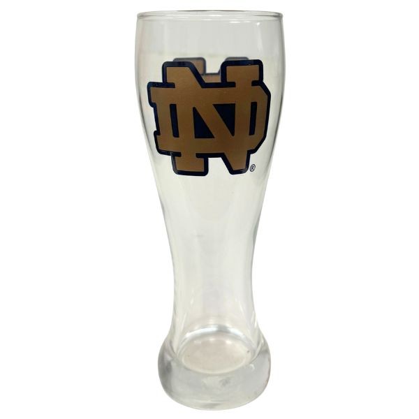 Notre Dame Barware - 23OZ Glass Team Logo Pilsners - Dishwasher Safe - 6 For $30.00 - Notre Dame