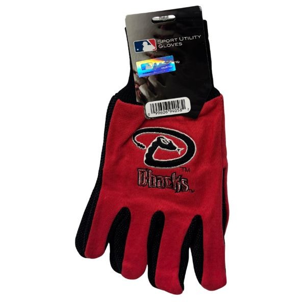 Arizona DBacks Team Gloves - Utility Style Embroidered Logo Gloves - 12 Pair For $36.00 - Wholesale Arizona DBacks Products - DBacks Merchandise