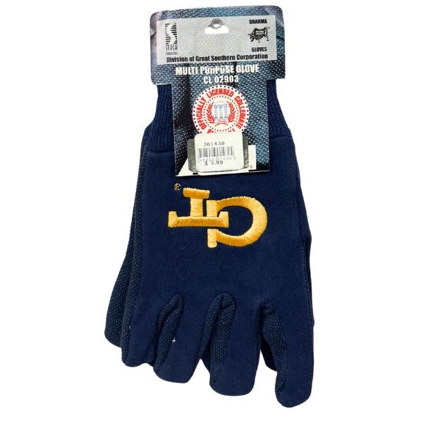 Georgia Tech Team Gloves - Utility Style Embroidered Logo Gloves - 12 Pair For $36.00 - Georgia Tech