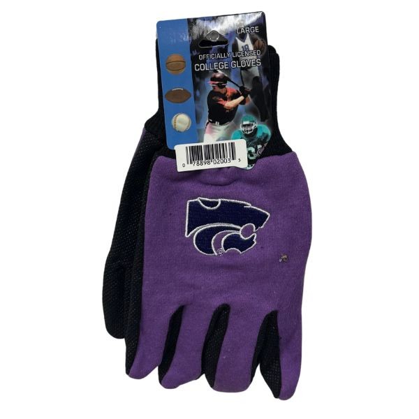 Kansas State Wildcats Team Gloves - Utility Style Embroidered Logo Gloves - 12 Pair For $36.00 - Kansas State