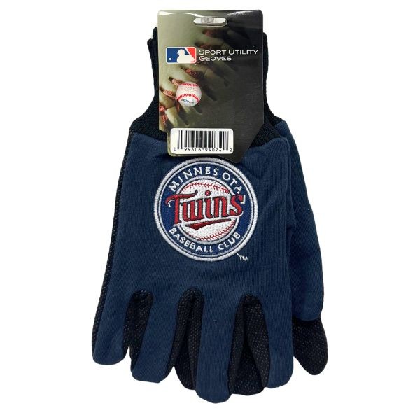 Minnesota Twins Team Gloves - Utility Style Embroidered Logo Gloves - 12 Pair For $36.00 - Wholesale Minnesota Twins Products - Twins Merchandise