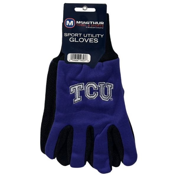 Texas Christian TCU Team Gloves - Utility Style Embroidered Logo Gloves - 12 Pair For $36.00 - TCU