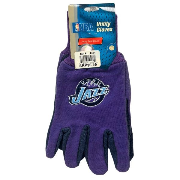 Utah Jazz Team Gloves - Utility Style Embroidered Logo Gloves - 12 Pair For $36.00 - Utah Jazz