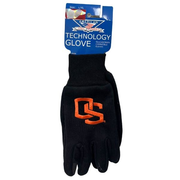 Oklahoma State Cowboys Team Gloves - Utility Style Embroidered Logo Gloves - 12 Pair For $36.00 - Oklahoma State