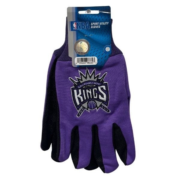 Sacramento Kings Team Gloves - Utility Style Embroidered Logo Gloves - 12 Pair For $36.00 - Sacramento Kings