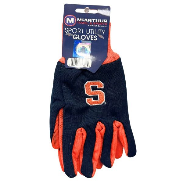 University Of Syracuse Team Gloves - Utility Style Embroidered Logo Gloves - 12 Pair For $36.00 - Syracuse