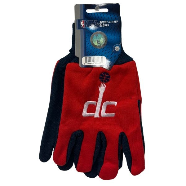 Washington Wizards Team Gloves - Utility Style Embroidered Logo Gloves - 12 Pair For $36.00 - Washington Wizards