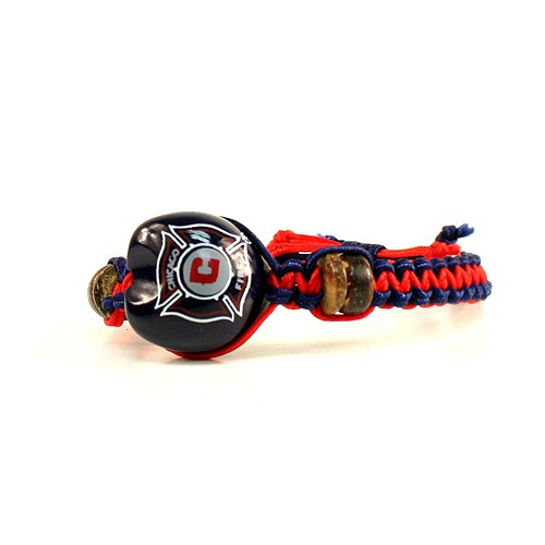 Chicago Fire Bracelets - Single Nut Macramé Bracelets - 12 For $30.00