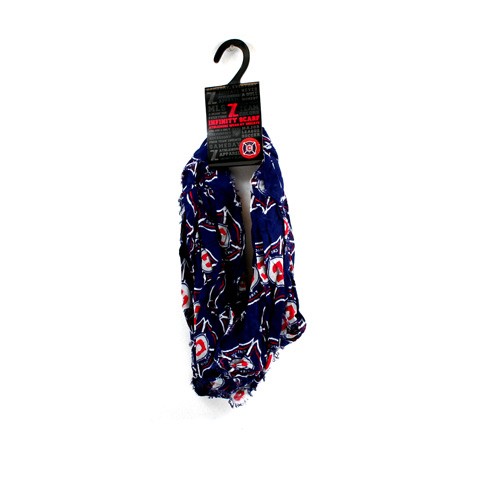Chicago Fire Scarves - Logo Repeater Style Infinity Scarves - 12 For $78.00