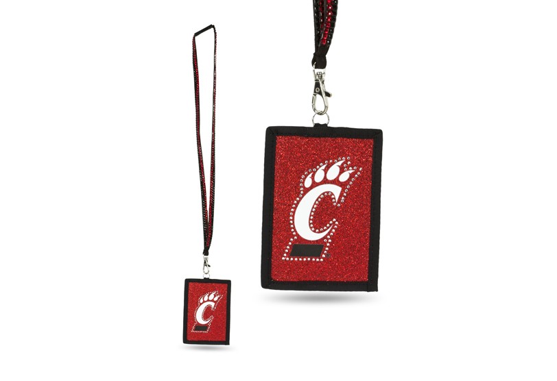 Cincinnati Bearcats Bling - Bling Lanyard With ID Holder Set - $3.00 Each - Cincinnati Bearcats