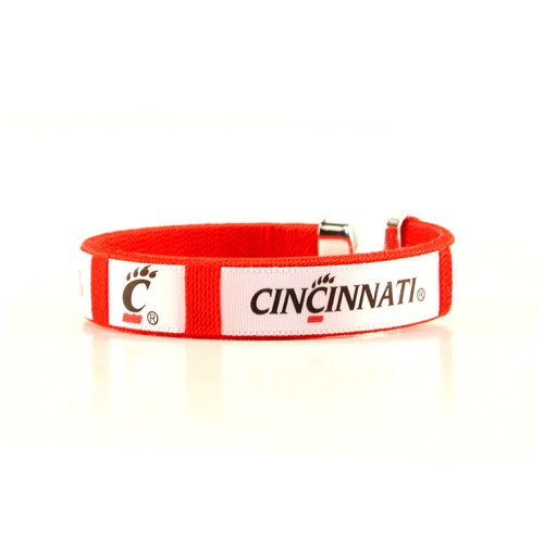 Cincinnati Bearcats Bracelets - Ribbon Style - May Be Different Pattern Than Pictured - 12 For $27.00 - Cincinnati Bearcats