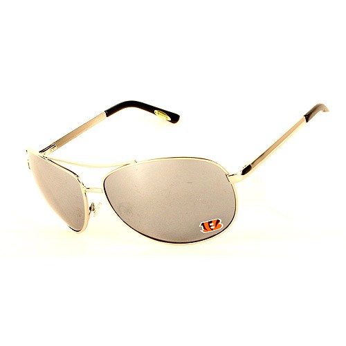 Cincinnati Bengals Sunglasses - SISK Aviators - Spring Hinge - $6.00 Per Pair - Wholesale Cincinnati Bengals Products - Bengals Merchandise
