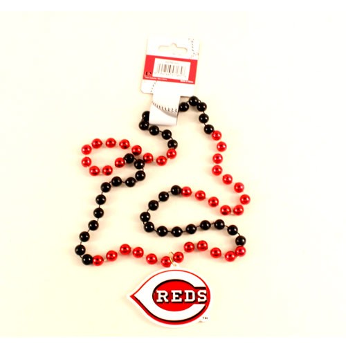 Cincinnati Reds Beads - 22" Team Beads With Medallion - $3.50 Each - Wholesale Cincinnati Reds Products - Reds Merchandise 2