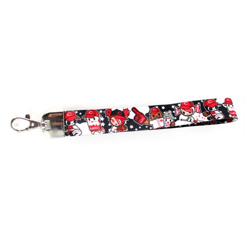 Cincinnati Reds Carabiners - Toon Style Wrislets - 12 For $18.00 - Wholesale Cincinnati Reds Products - Reds Merchandise