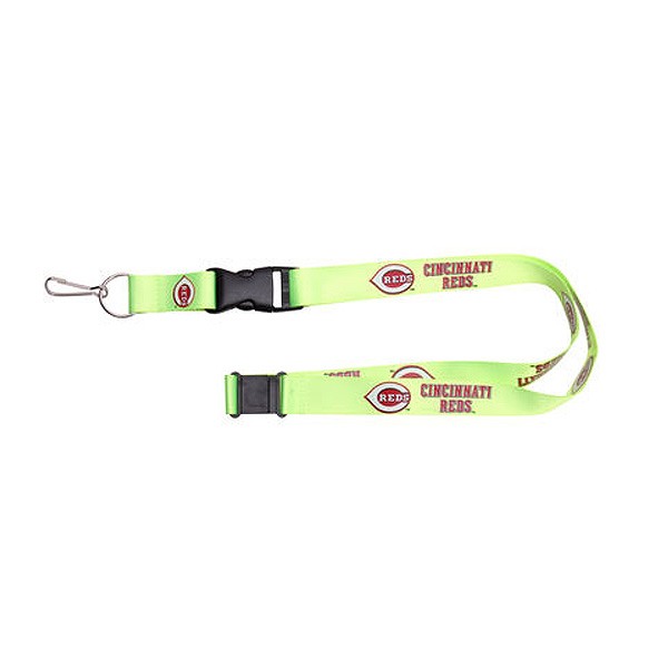Cincinnati Reds Lanyards - Premium 2-Sided FULL Neon - 12 For $30.00 - Wholesale Cincinnati Reds Products - Reds Merchandise