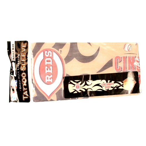 Cincinnati Reds Merchandise - Arm Tattoo Sleeve - 12 For $24.00 - Wholesale Cincinnati Reds Products - Reds Merchandise