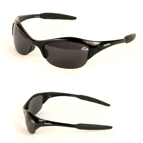 Closeout - Baltimore Ravens - Blade Style Sunglasses - 12 Pair For $48.00 - Wholesale Baltimore Ravens Products - Baltimore Football